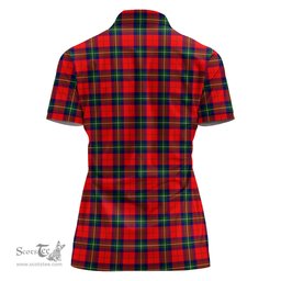 Scottish Ruthven Modern Clan Tartan Polo Shirt For Women, Women's Scottish Polo Shirt Scottish Plaid Tartan Plaid - ScotsTee - scotstee.com