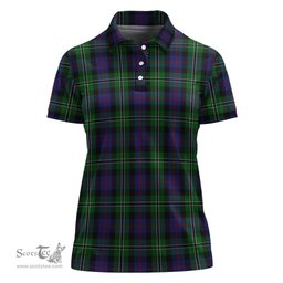 Scottish Rose Hunting Clan Tartan Polo Shirt For Women, Women's Scottish Polo Shirt Scottish Plaid Tartan Plaid - ScotsTee - scotstee.com