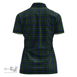 Scottish Robertson Hunting Clan Tartan Polo Shirt For Women, Women's Scottish Polo Shirt Scottish Plaid Tartan Plaid - ScotsTee - scotstee.com