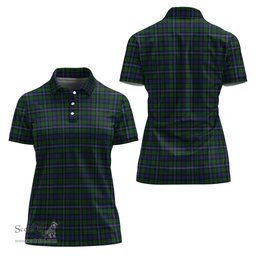 Scottish Robertson Hunting Clan Tartan Polo Shirt For Women, Women's Scottish Polo Shirt Scottish Plaid Tartan Plaid - ScotsTee - scotstee.com