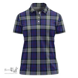 Scottish Sinclair Dress Clan Tartan Polo Shirt For Women, Women's Scottish Polo Shirt Scottish Plaid Tartan Plaid - ScotsTee - scotstee.com