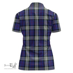 Scottish Sinclair Dress Clan Tartan Polo Shirt For Women, Women's Scottish Polo Shirt Scottish Plaid Tartan Plaid - ScotsTee - scotstee.com