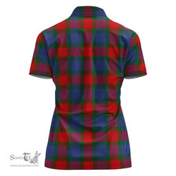 Scottish Mar Clan Tartan Polo Shirt with Family Crest For Women, Women's Scottish Polo Shirt Scottish Plaid Tartan Plaid - ScotsTee - scotstee.com
