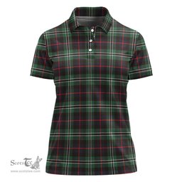 Scottish Rollo Hunting Clan Tartan Polo Shirt For Women, Women's Scottish Polo Shirt Scottish Plaid Tartan Plaid - ScotsTee - scotstee.com