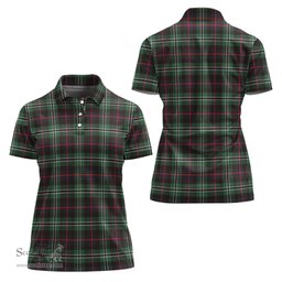Scottish Rollo Hunting Clan Tartan Polo Shirt For Women, Women's Scottish Polo Shirt Scottish Plaid Tartan Plaid - ScotsTee - scotstee.com
