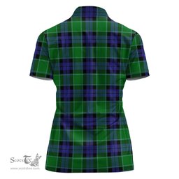 Scottish Monteith Clan Tartan Polo Shirt For Women, Women's Scottish Polo Shirt Scottish Plaid Tartan Plaid - ScotsTee - scotstee.com