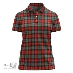 Scottish MacLachlan Weathered Clan Tartan Polo Shirt For Women, Women's Scottish Polo Shirt Scottish Plaid Tartan Plaid - ScotsTee - scotstee.com