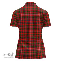 Scottish MacKinnon Modern Clan Tartan Polo Shirt For Women, Women's Scottish Polo Shirt Scottish Plaid Tartan Plaid - ScotsTee - scotstee.com