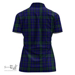 Scottish Weir Clan Tartan Polo Shirt with Family Crest For Women, Women's Scottish Polo Shirt Scottish Plaid Tartan Plaid - ScotsTee - scotstee.com