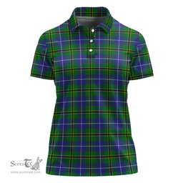 Scottish Turnbull Hunting Clan Tartan Polo Shirt For Women, Women's Scottish Polo Shirt Scottish Plaid Tartan Plaid - ScotsTee - scotstee.com