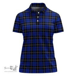 Scottish Swan Clan Tartan Polo Shirt For Women, Women's Scottish Polo Shirt Scottish Plaid Tartan Plaid - ScotsTee - scotstee.com