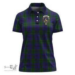 Scottish Strachan Clan Tartan Polo Shirt with Family Crest For Women, Women's Scottish Polo Shirt Scottish Plaid Tartan Plaid - ScotsTee - scotstee.com