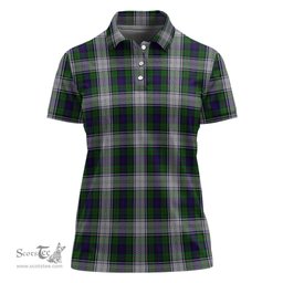 Scottish Murray of Atholl Dress Clan Tartan Polo Shirt For Women, Women's Scottish Polo Shirt Scottish Plaid Tartan Plaid - ScotsTee - scotstee.com