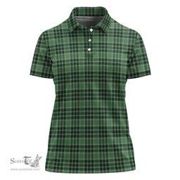 Scottish MacDonald Lord of the Isles Hunting Clan Tartan Polo Shirt For Women, Women's Scottish Polo Shirt Scottish Plaid Tartan Plaid - ScotsTee - scotstee.com