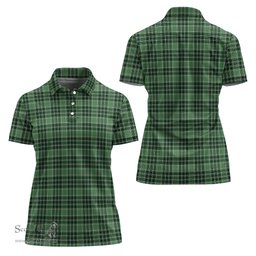 Scottish MacDonald Lord of the Isles Hunting Clan Tartan Polo Shirt For Women, Women's Scottish Polo Shirt Scottish Plaid Tartan Plaid - ScotsTee - scotstee.com