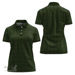 Scottish MacKinnon Hunting Clan Tartan Polo Shirt For Women, Women's Scottish Polo Shirt Scottish Plaid Tartan Plaid - ScotsTee - scotstee.com