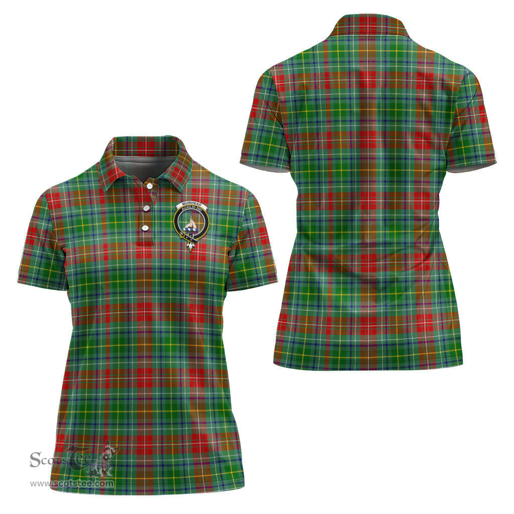 Scottish Muirhead Clan Tartan Polo Shirt with Family Crest For Women, Women's Scottish Polo Shirt Scottish Plaid Tartan Plaid - ScotsTee - scotstee.com
