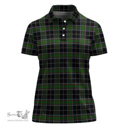 Scottish Webster Clan Tartan Polo Shirt For Women, Women's Scottish Polo Shirt Scottish Plaid Tartan Plaid - ScotsTee - scotstee.com