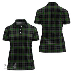 Scottish Webster Clan Tartan Polo Shirt For Women, Women's Scottish Polo Shirt Scottish Plaid Tartan Plaid - ScotsTee - scotstee.com