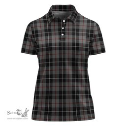 Scottish Thompson Grey Clan Tartan Polo Shirt For Women, Women's Scottish Polo Shirt Scottish Plaid Tartan Plaid - ScotsTee - scotstee.com