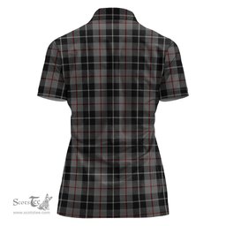 Scottish Thompson Grey Clan Tartan Polo Shirt For Women, Women's Scottish Polo Shirt Scottish Plaid Tartan Plaid - ScotsTee - scotstee.com