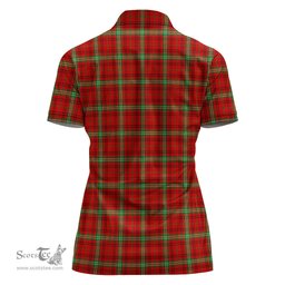 Scottish Morrison Red Modern Clan Tartan Polo Shirt For Women, Women's Scottish Polo Shirt Scottish Plaid Tartan Plaid - ScotsTee - scotstee.com