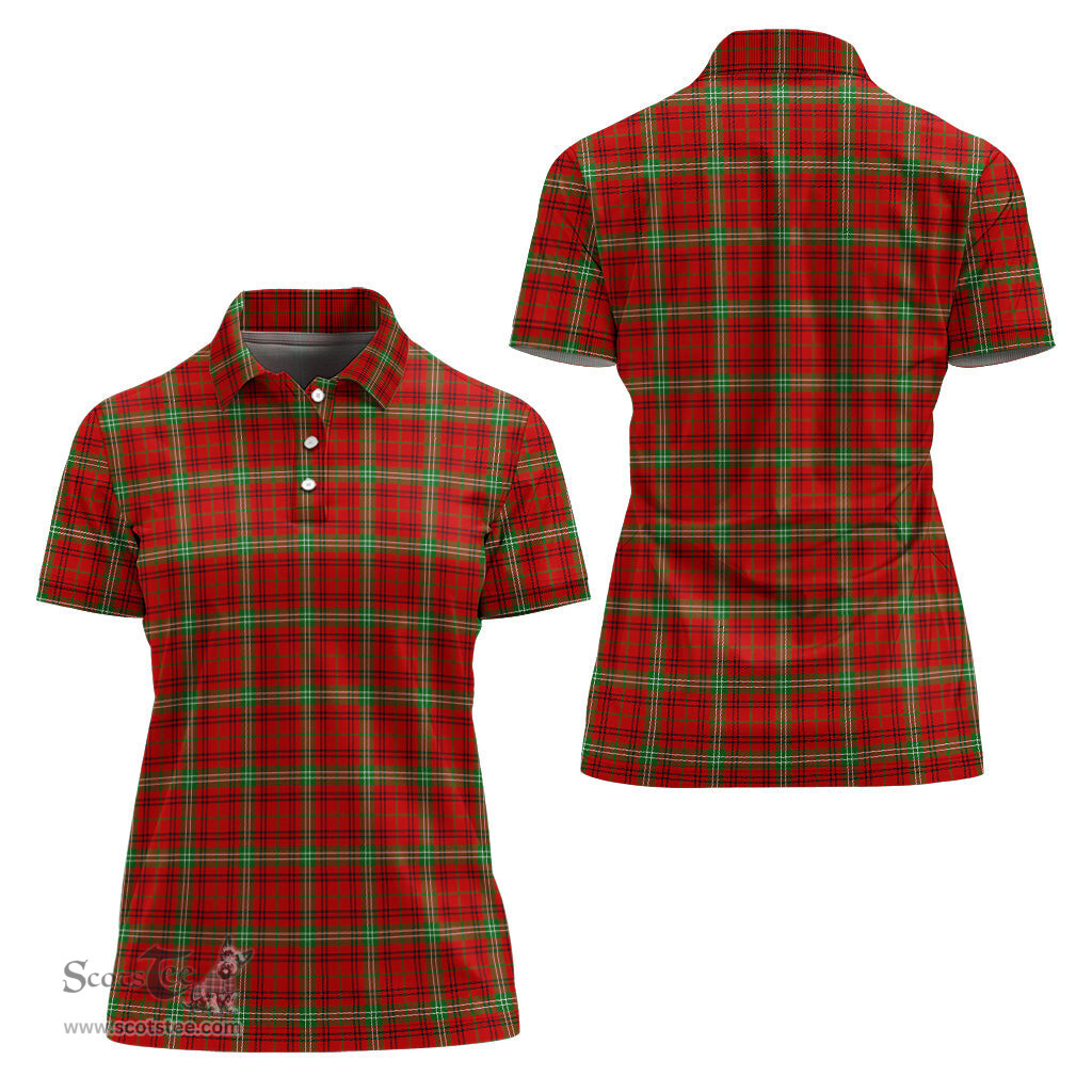 Scottish Morrison Red Modern Clan Tartan Polo Shirt For Women, Women's Scottish Polo Shirt Scottish Plaid Tartan Plaid - ScotsTee - scotstee.com
