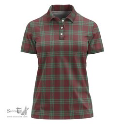 Scottish MacGregor Hunting Ancient Clan Tartan Polo Shirt For Women, Women's Scottish Polo Shirt Scottish Plaid Tartan Plaid - ScotsTee - scotstee.com