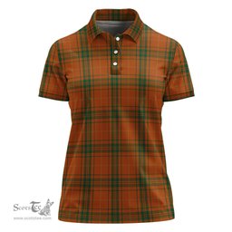 Scottish Wolfe Clan Tartan Polo Shirt For Women, Women's Scottish Polo Shirt Scottish Plaid Tartan Plaid - ScotsTee - scotstee.com