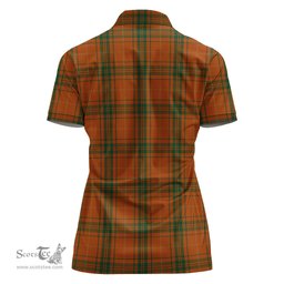 Scottish Wolfe Clan Tartan Polo Shirt For Women, Women's Scottish Polo Shirt Scottish Plaid Tartan Plaid - ScotsTee - scotstee.com
