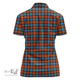 Scottish MacLachlan Ancient Clan Tartan Polo Shirt with Family Crest For Women, Women's Scottish Polo Shirt Scottish Plaid Tartan Plaid - ScotsTee - scotstee.com
