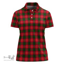 Scottish Rattray Modern Clan Tartan Polo Shirt For Women, Women's Scottish Polo Shirt Scottish Plaid Tartan Plaid - ScotsTee - scotstee.com
