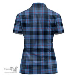 Scottish MacKay Blue Clan Tartan Polo Shirt For Women, Women's Scottish Polo Shirt Scottish Plaid Tartan Plaid - ScotsTee - scotstee.com