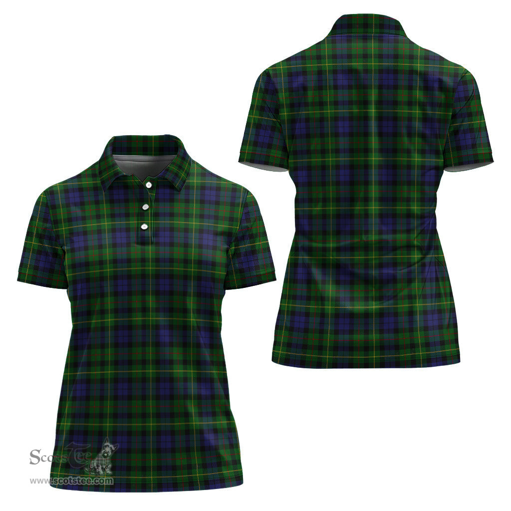 Scottish Rollo Clan Tartan Polo Shirt For Women, Women's Scottish Polo Shirt Scottish Plaid Tartan Plaid - ScotsTee - scotstee.com