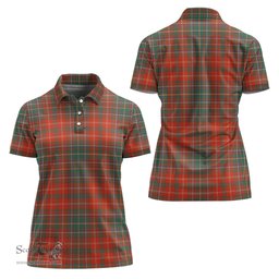 Scottish MacDougall Ancient Clan Tartan Polo Shirt For Women, Women's Scottish Polo Shirt Scottish Plaid Tartan Plaid - ScotsTee - scotstee.com