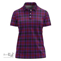 Scottish Montgomery Modern Clan Tartan Polo Shirt For Women, Women's Scottish Polo Shirt Scottish Plaid Tartan Plaid - ScotsTee - scotstee.com