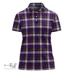 Scottish MacDonald Dress Modern Clan Tartan Polo Shirt For Women, Women's Scottish Polo Shirt Scottish Plaid Tartan Plaid - ScotsTee - scotstee.com