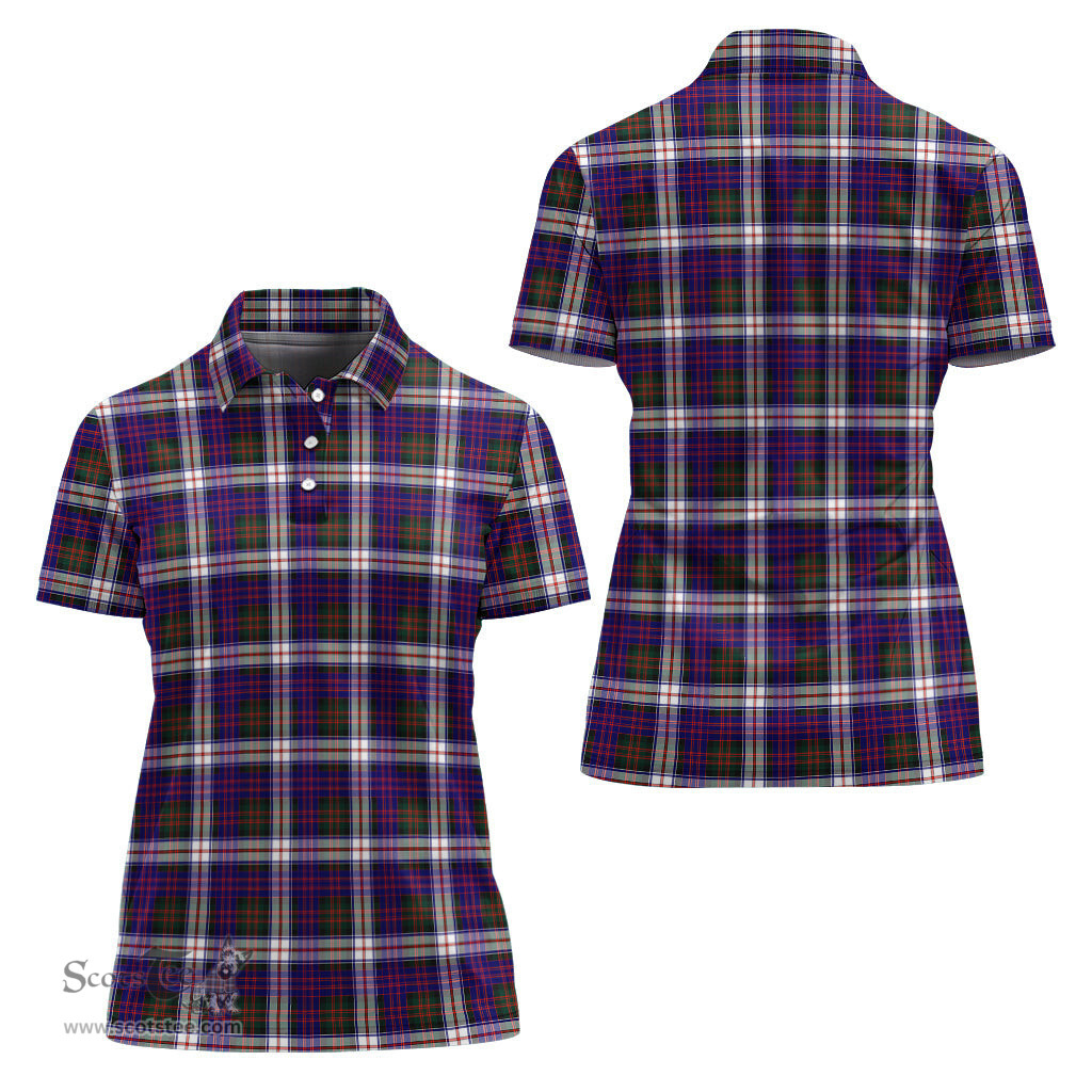 Scottish MacDonald Dress Modern Clan Tartan Polo Shirt For Women, Women's Scottish Polo Shirt Scottish Plaid Tartan Plaid - ScotsTee - scotstee.com
