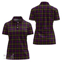 Scottish MacDonell of Glengarry Modern Clan Tartan Polo Shirt For Women, Women's Scottish Polo Shirt Scottish Plaid Tartan Plaid - ScotsTee - scotstee.com