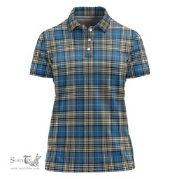 Scottish Napier Ancient Clan Tartan Polo Shirt For Women, Women's Scottish Polo Shirt Scottish Plaid Tartan Plaid - ScotsTee - scotstee.com