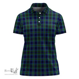 Scottish Miller Clan Tartan Polo Shirt For Women, Women's Scottish Polo Shirt Scottish Plaid Tartan Plaid - ScotsTee - scotstee.com