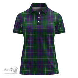 Scottish MacIntyre Inglis Clan Tartan Polo Shirt For Women, Women's Scottish Polo Shirt Scottish Plaid Tartan Plaid - ScotsTee - scotstee.com