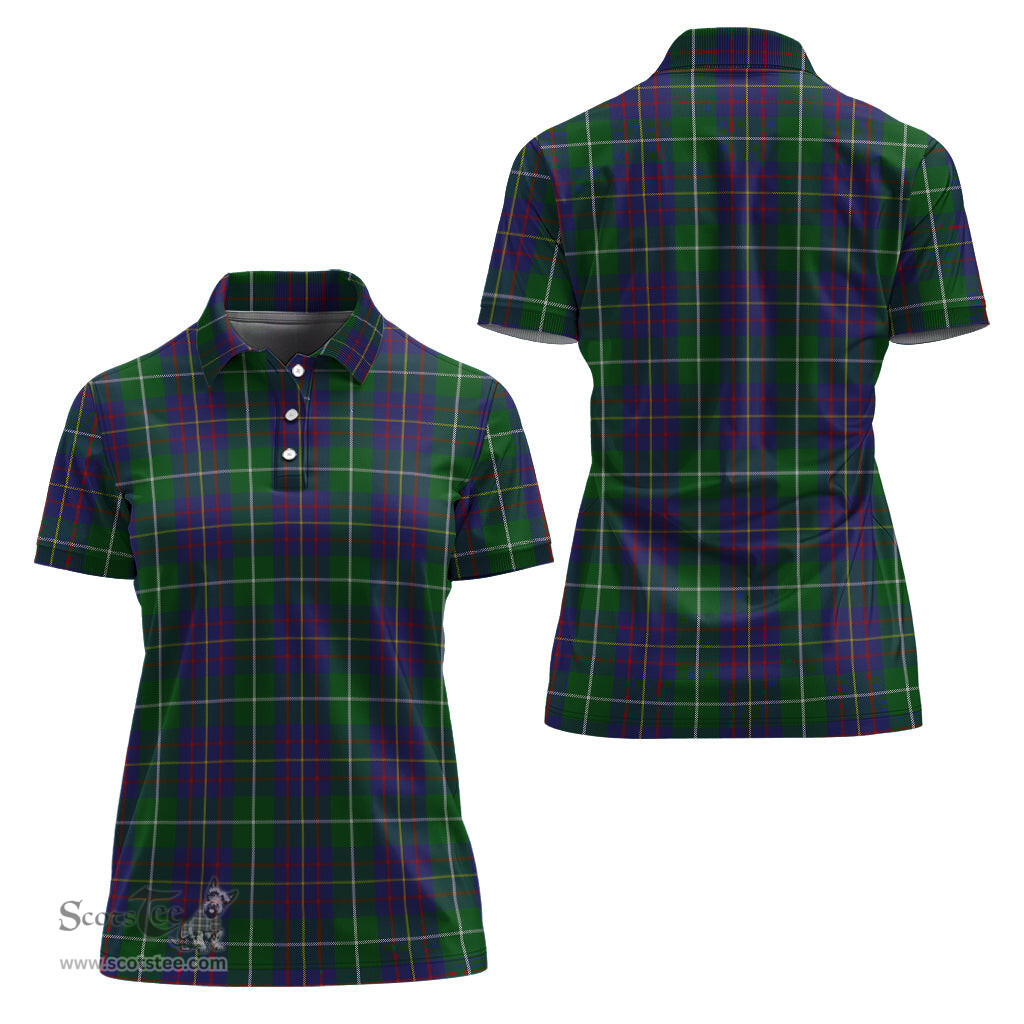 Scottish MacIntyre Inglis Clan Tartan Polo Shirt For Women, Women's Scottish Polo Shirt Scottish Plaid Tartan Plaid - ScotsTee - scotstee.com