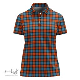Scottish MacLachlan Ancient Clan Tartan Polo Shirt For Women, Women's Scottish Polo Shirt Scottish Plaid Tartan Plaid - ScotsTee - scotstee.com