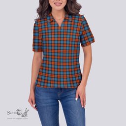 Scottish MacLachlan Ancient Clan Tartan Polo Shirt For Women, Women's Scottish Polo Shirt Scottish Plaid Tartan Plaid - ScotsTee - scotstee.com