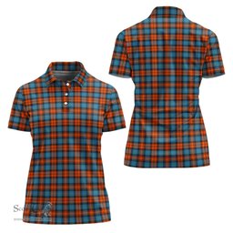 Scottish MacLachlan Ancient Clan Tartan Polo Shirt For Women, Women's Scottish Polo Shirt Scottish Plaid Tartan Plaid - ScotsTee - scotstee.com