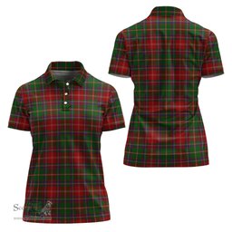 Scottish Somerville Clan Tartan Polo Shirt For Women, Women's Scottish Polo Shirt Scottish Plaid Tartan Plaid - ScotsTee - scotstee.com