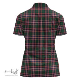 Scottish MacFarlane Hunting Modern Clan Tartan Polo Shirt For Women, Women's Scottish Polo Shirt Scottish Plaid Tartan Plaid - ScotsTee - scotstee.com