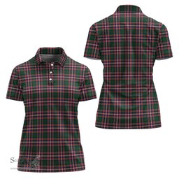Scottish MacFarlane Hunting Modern Clan Tartan Polo Shirt For Women, Women's Scottish Polo Shirt Scottish Plaid Tartan Plaid - ScotsTee - scotstee.com