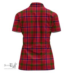 Scottish MacRow Clan Tartan Polo Shirt For Women, Women's Scottish Polo Shirt Scottish Plaid Tartan Plaid - ScotsTee - scotstee.com
